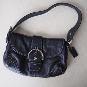 Coach buckle shoulder bag